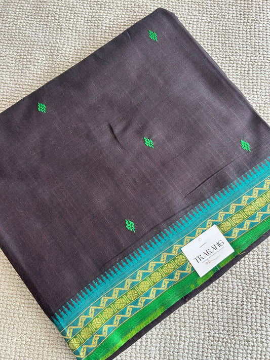 BROWN DHANIAKHALI SAREE