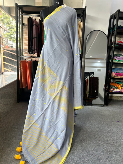 GREY JAMDANI SAREE