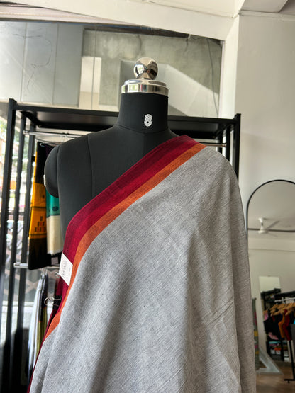 GREY DHANIAKHALI SAREE
