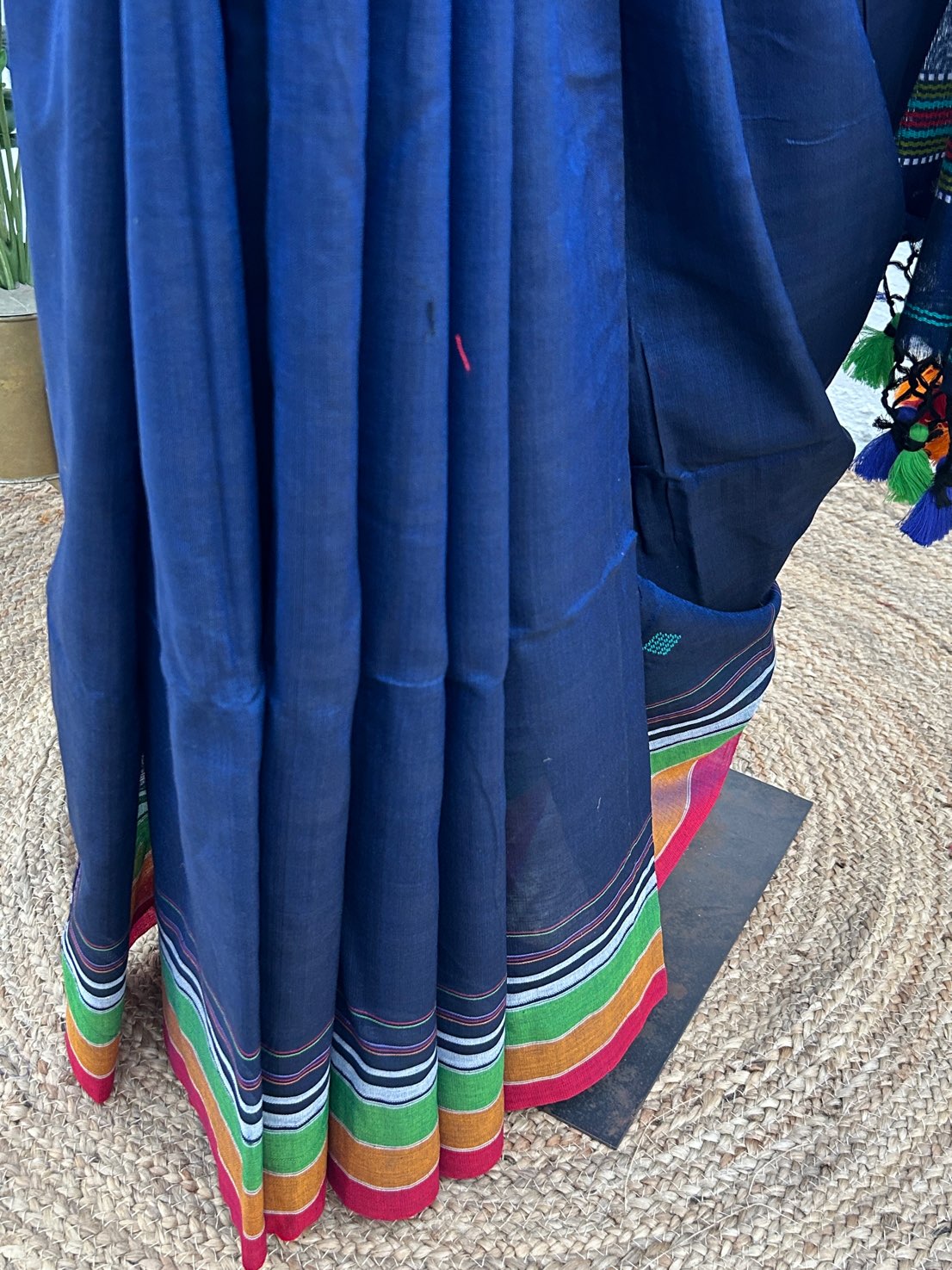 BLUE MERCERIZED COTTON BHUJODI