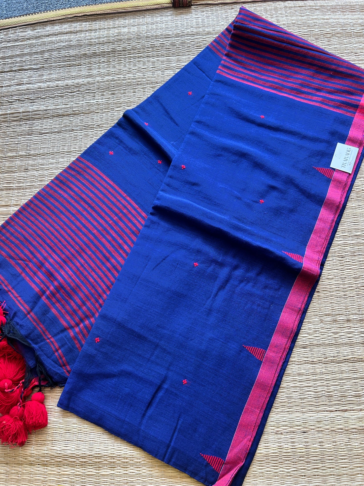 DARK BLUE JAMDANI SAREE