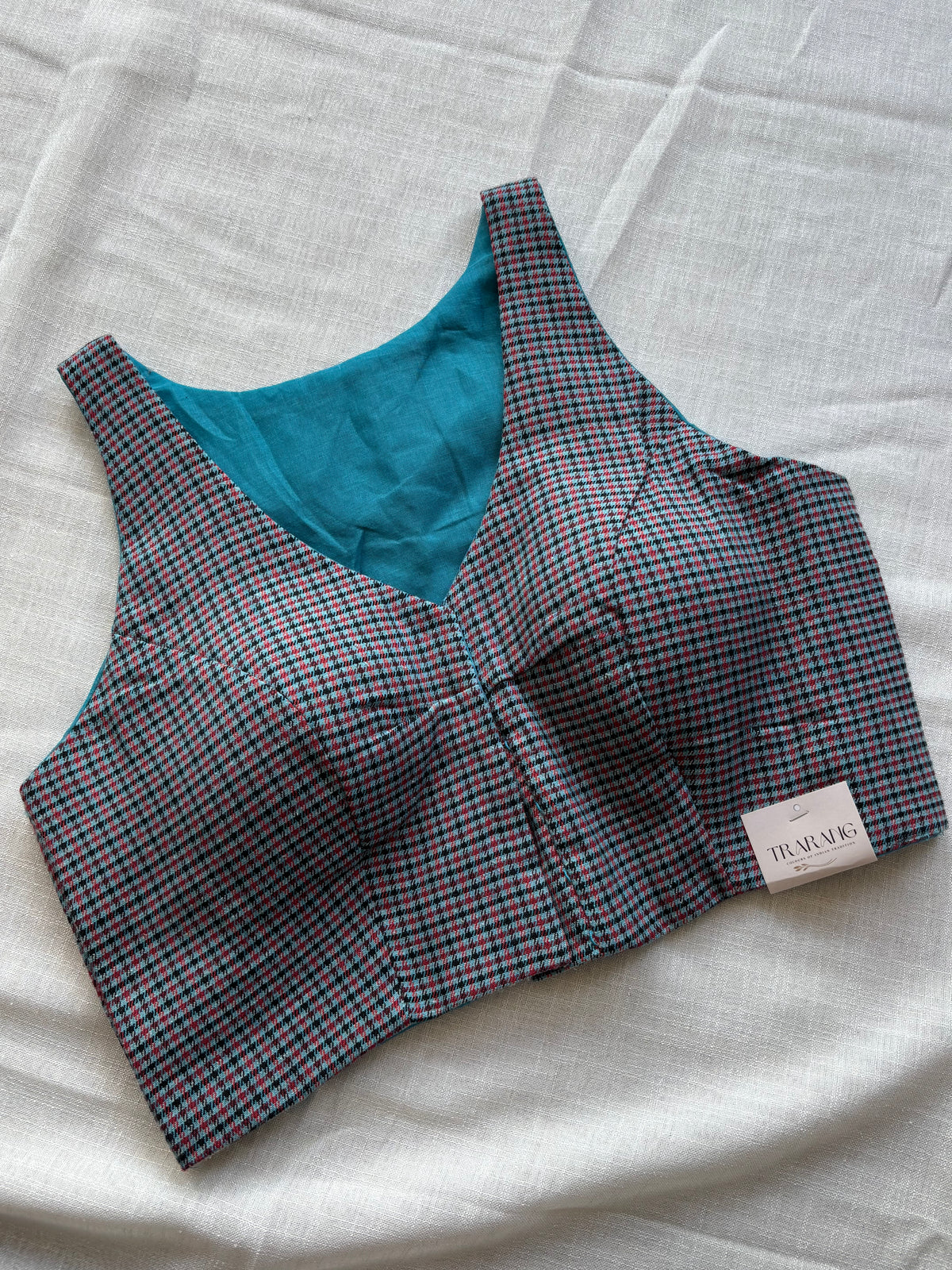 Blue cotton blouse