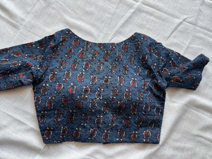 BLUE COTTON BLOUSE