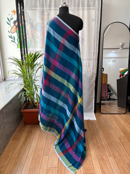 NAVY BLUE INSPIRED BHUJODI SAREE