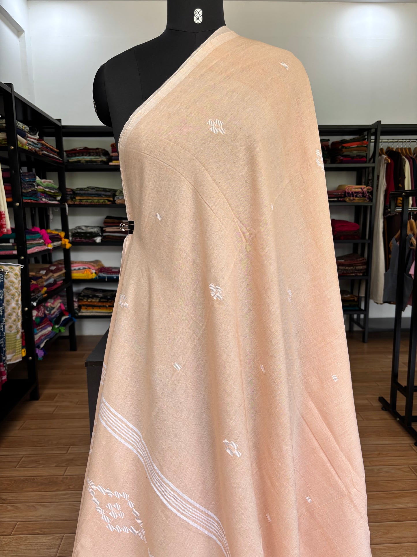 BIEGE JAMDANI SAREE