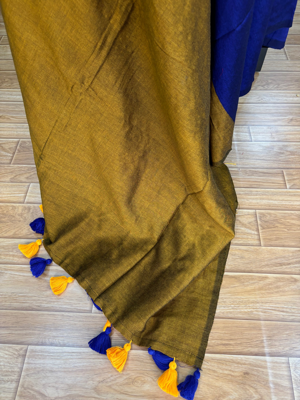 DARK BLUE ACRYLIC SAREE