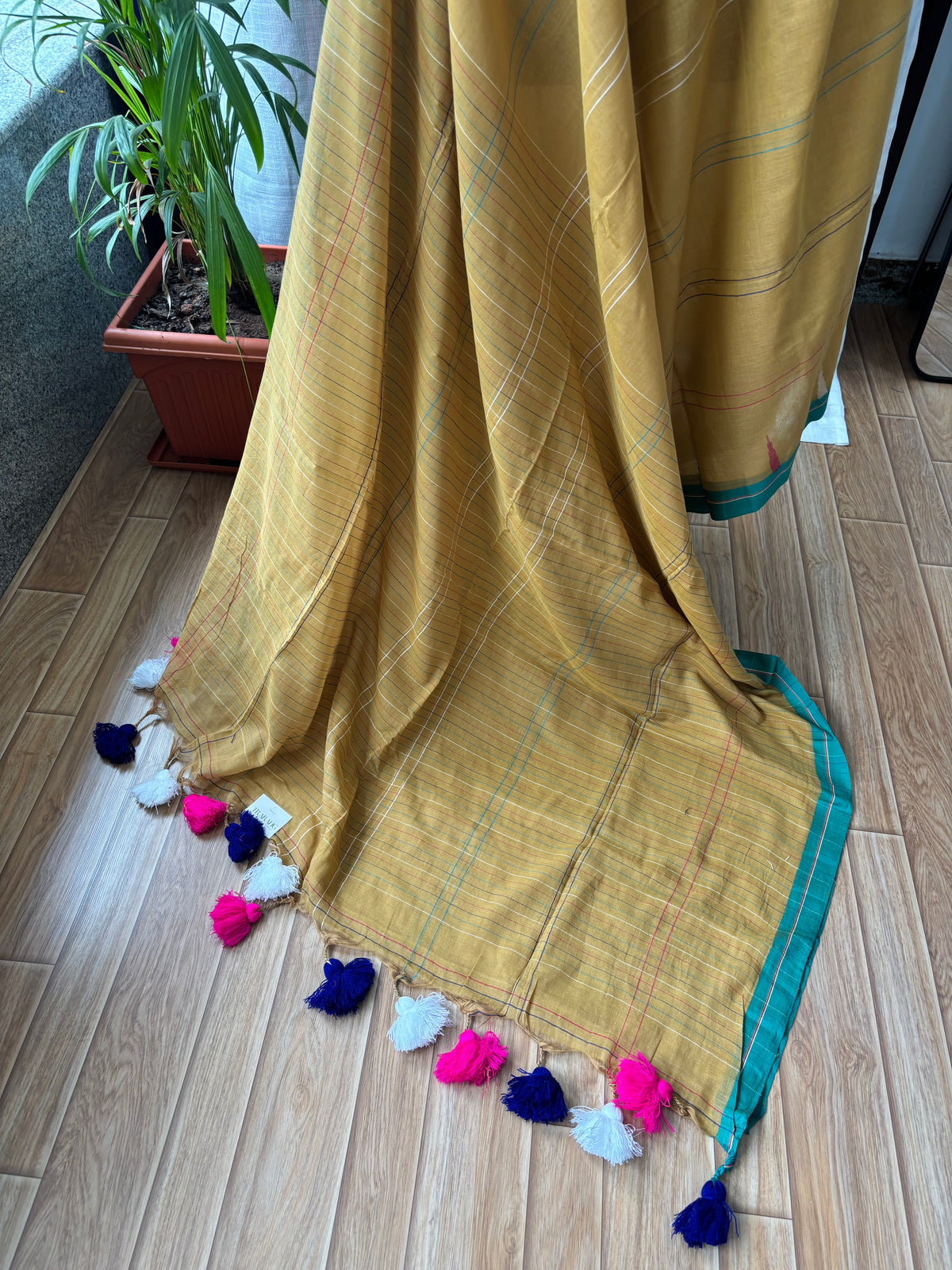 BEIGE JAMDANI SAREE