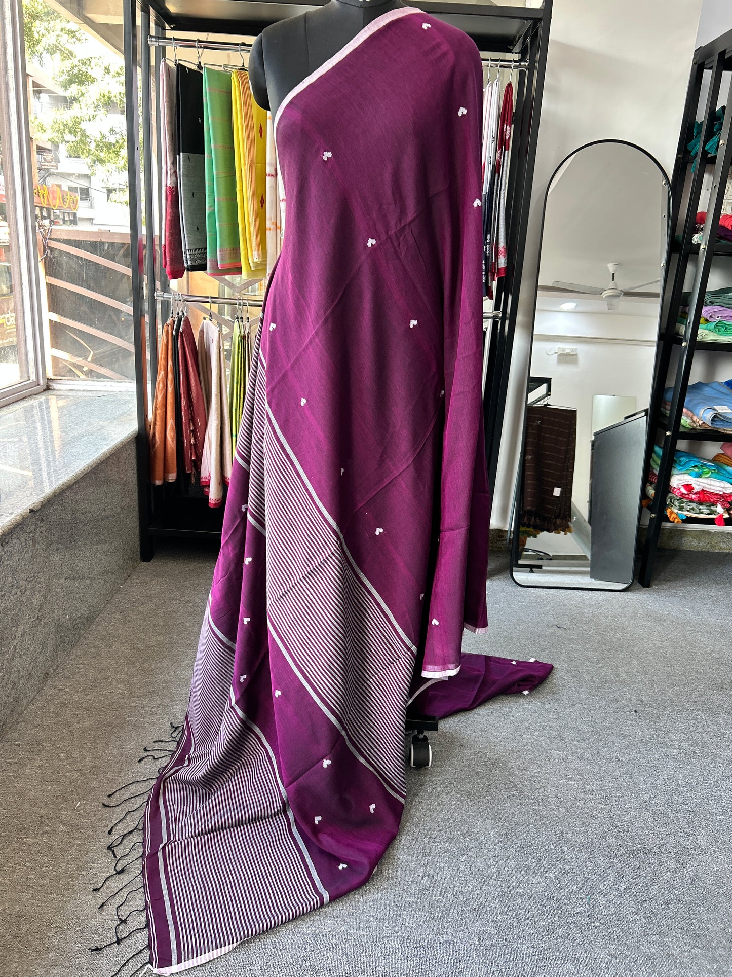 PURPLE JAMDANI SAREE