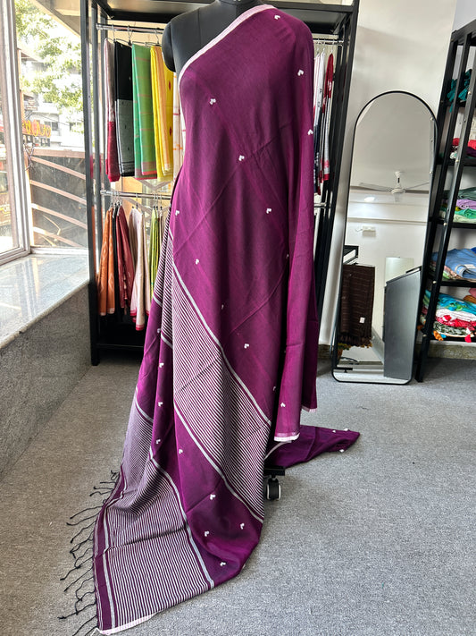 PURPLE JAMDANI SAREE