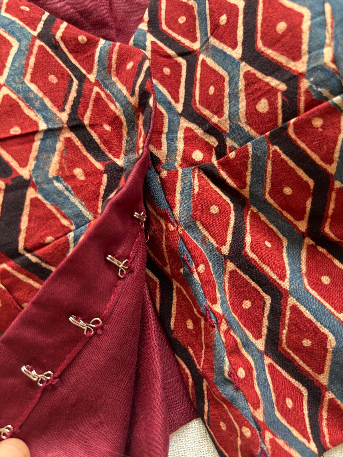 RED COTTON BLOUSE