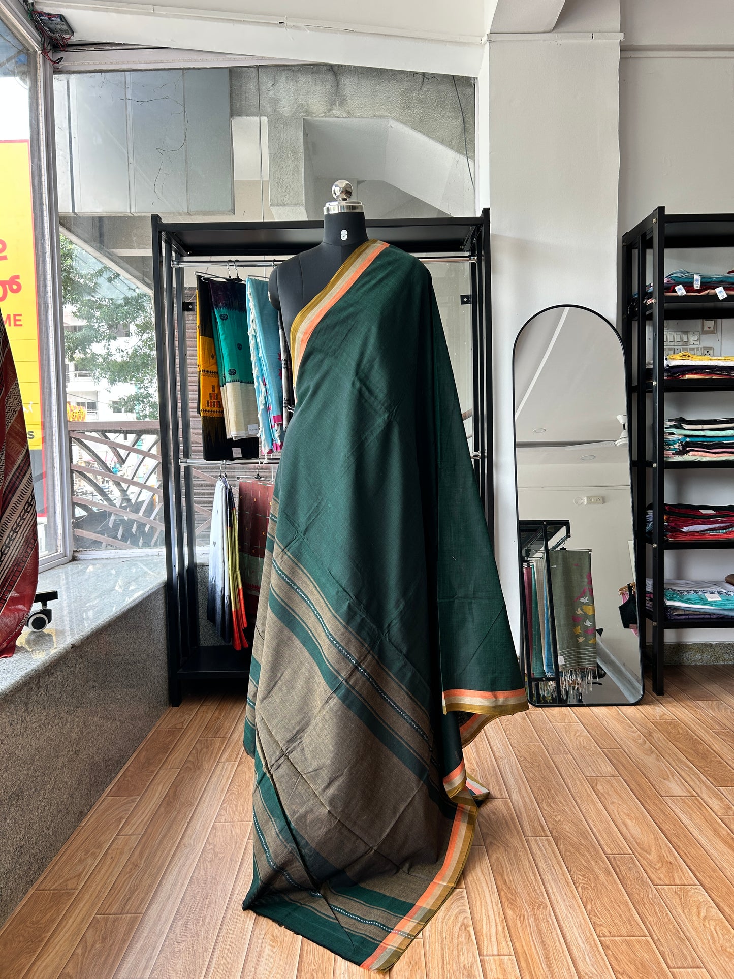 GREEN DHANIAKHALI SAREE