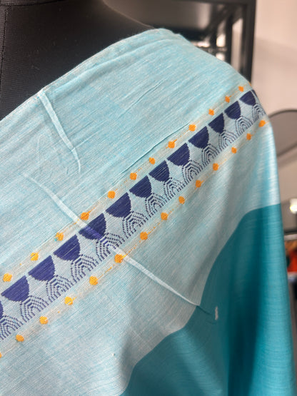 BLUE DHANIAKHALI SAREE