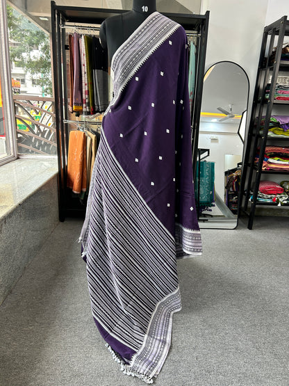 PURPLE MERCERISED SAREE