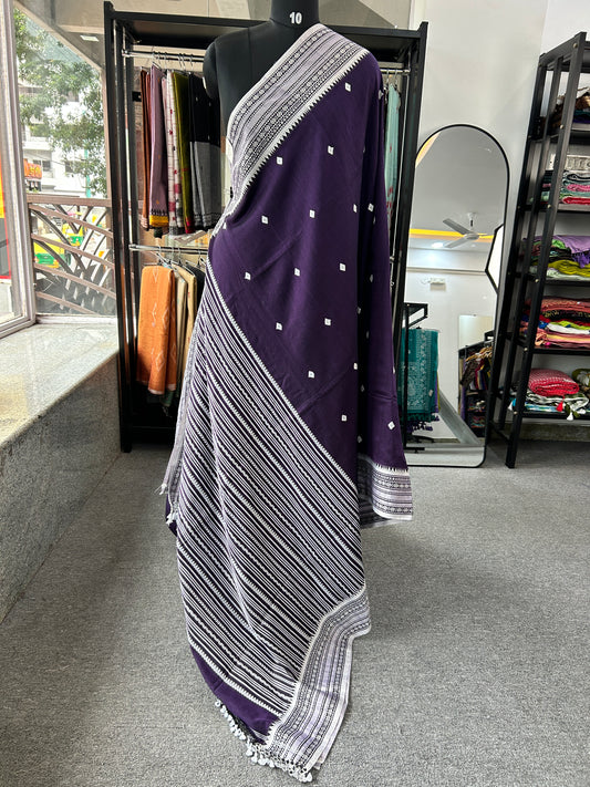 PURPLE MERCERISED SAREE