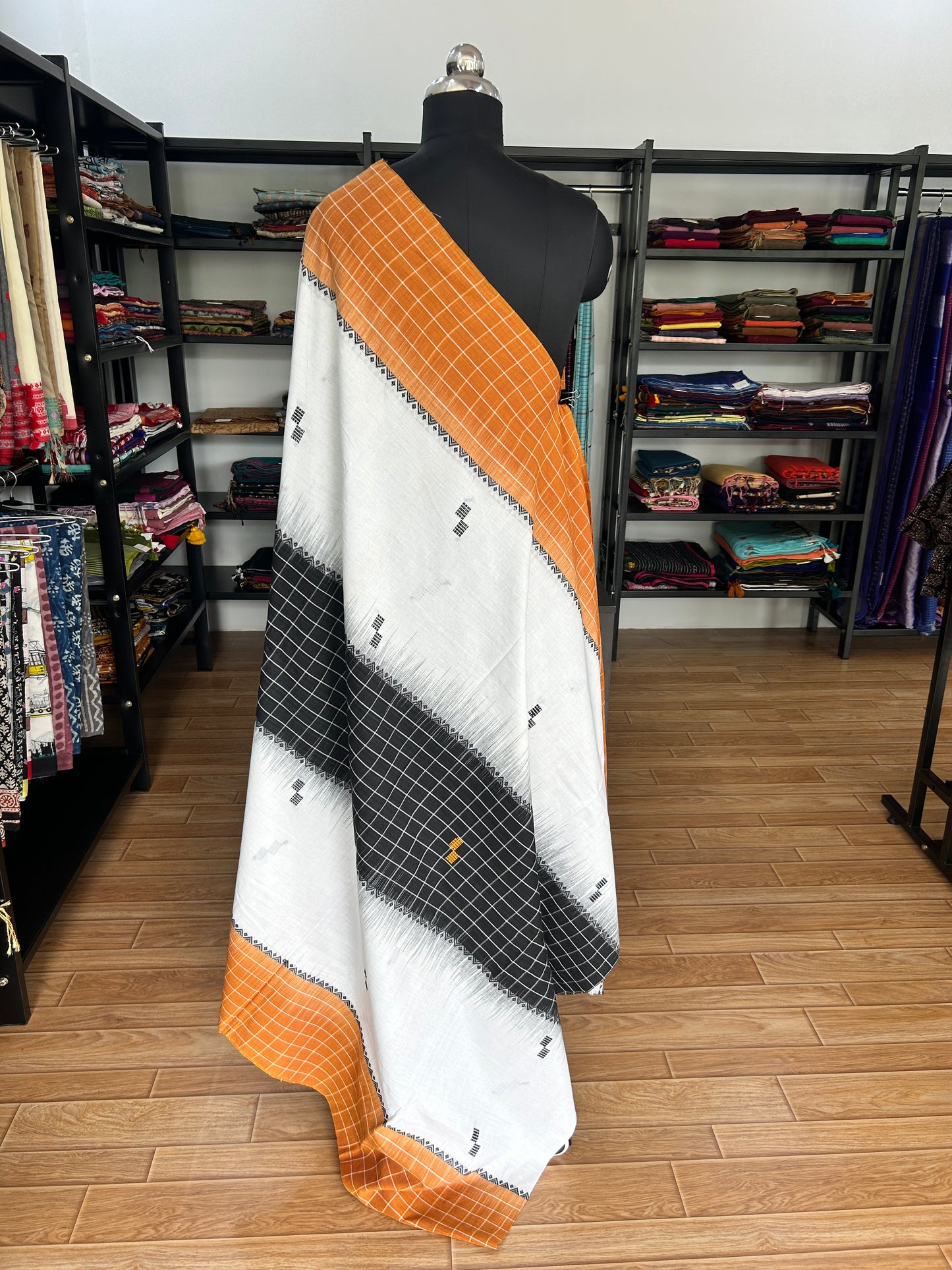 ORANGE DHANIAKHALI SAREE