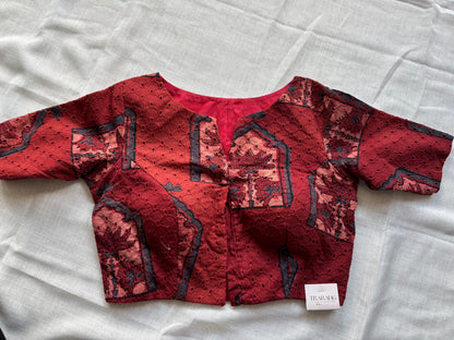 RED COTTON BLOUSE