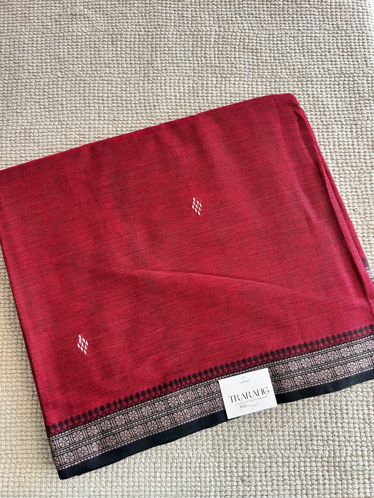 RED DHANIAKHALI SAREE