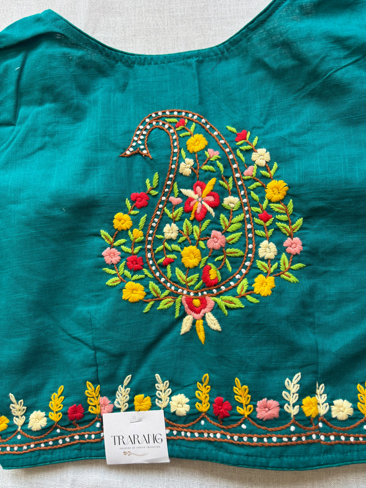Light blue Embroidered blouse