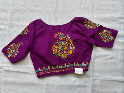 Purple Embroidered blouse