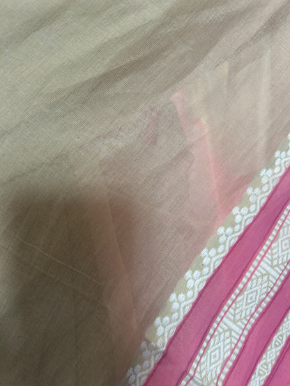 BEIGE MERCERISED SAREE