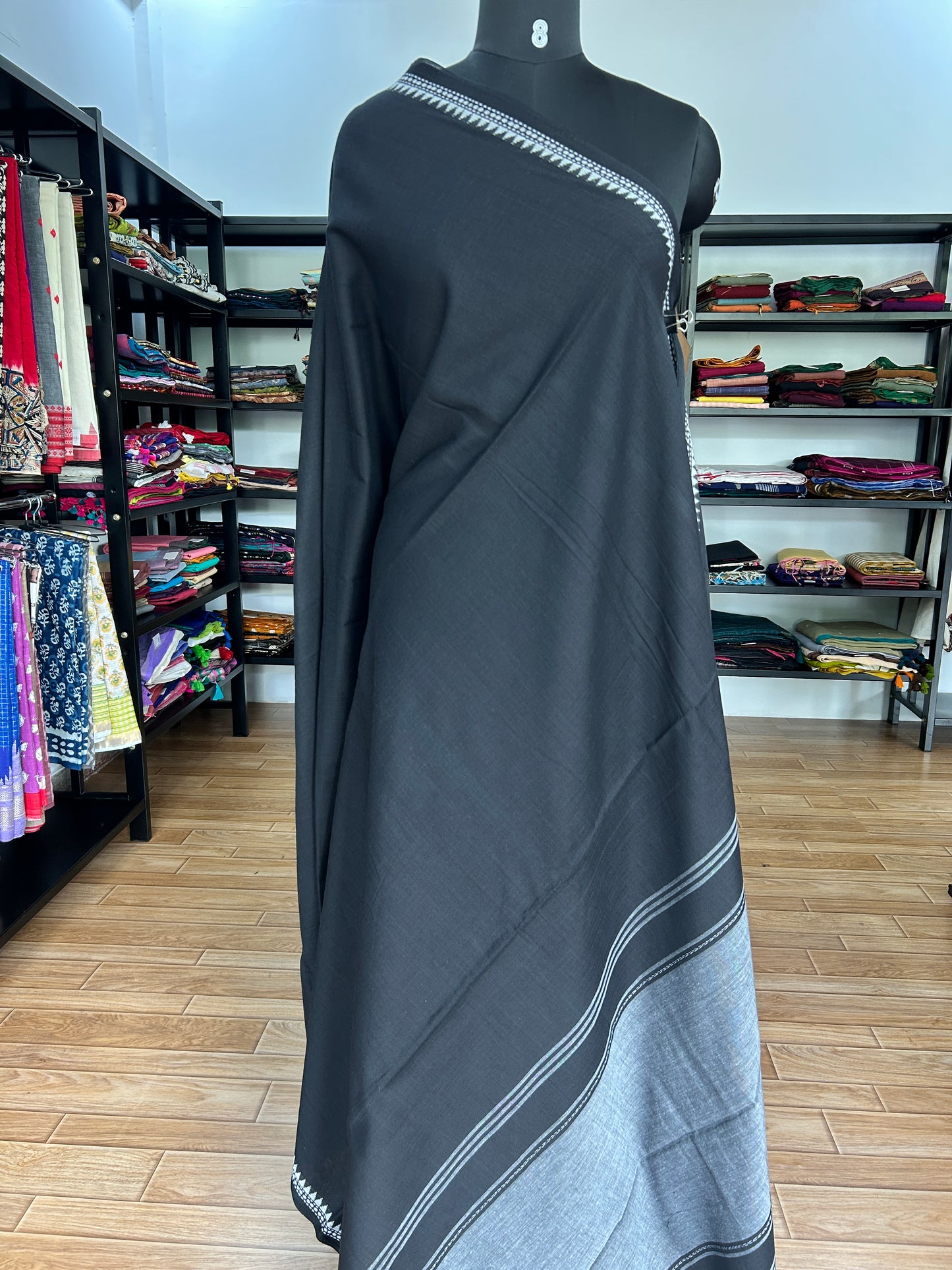 BLACK DHANIAKHALI SAREE