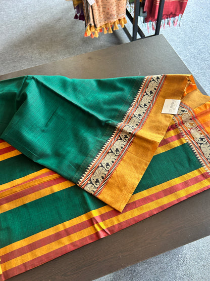 GREEN NARAYANPET SAREE