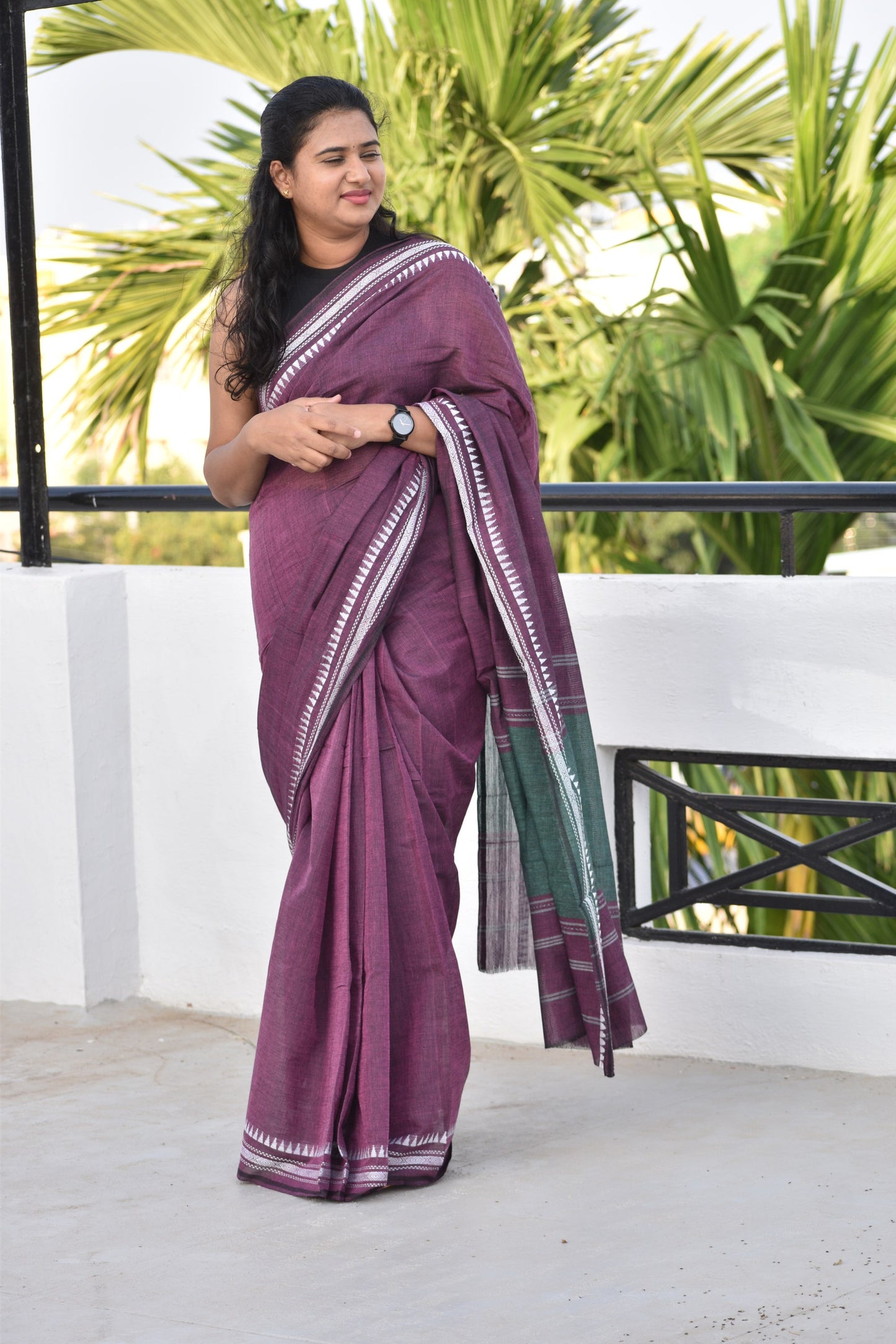 PINK DHANIAKHALI SAREE