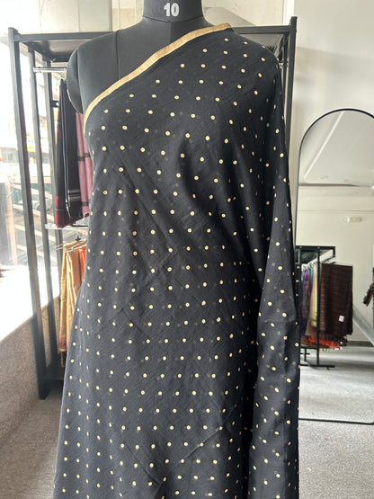 BLACK MUL SAREE