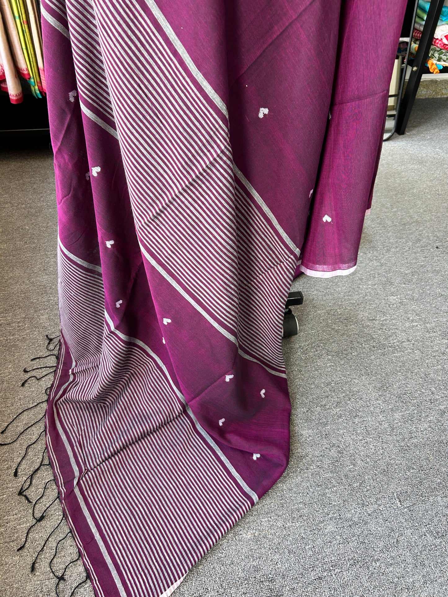PURPLE JAMDANI SAREE