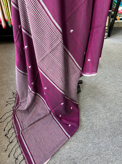 PURPLE JAMDANI SAREE