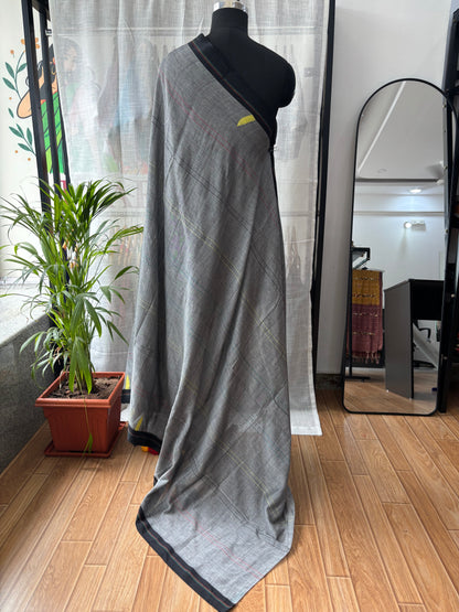 GREY JAMDANI SAREE