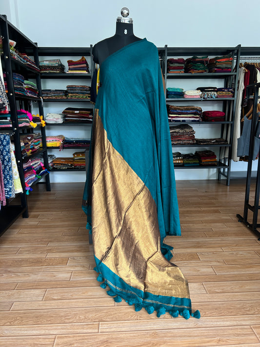 GREEN ACRYLIC SAREE