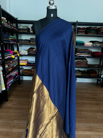 NAVY BLUE ACRYLIC SAREE