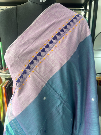 TEAL DHANIAKHALI SAREE