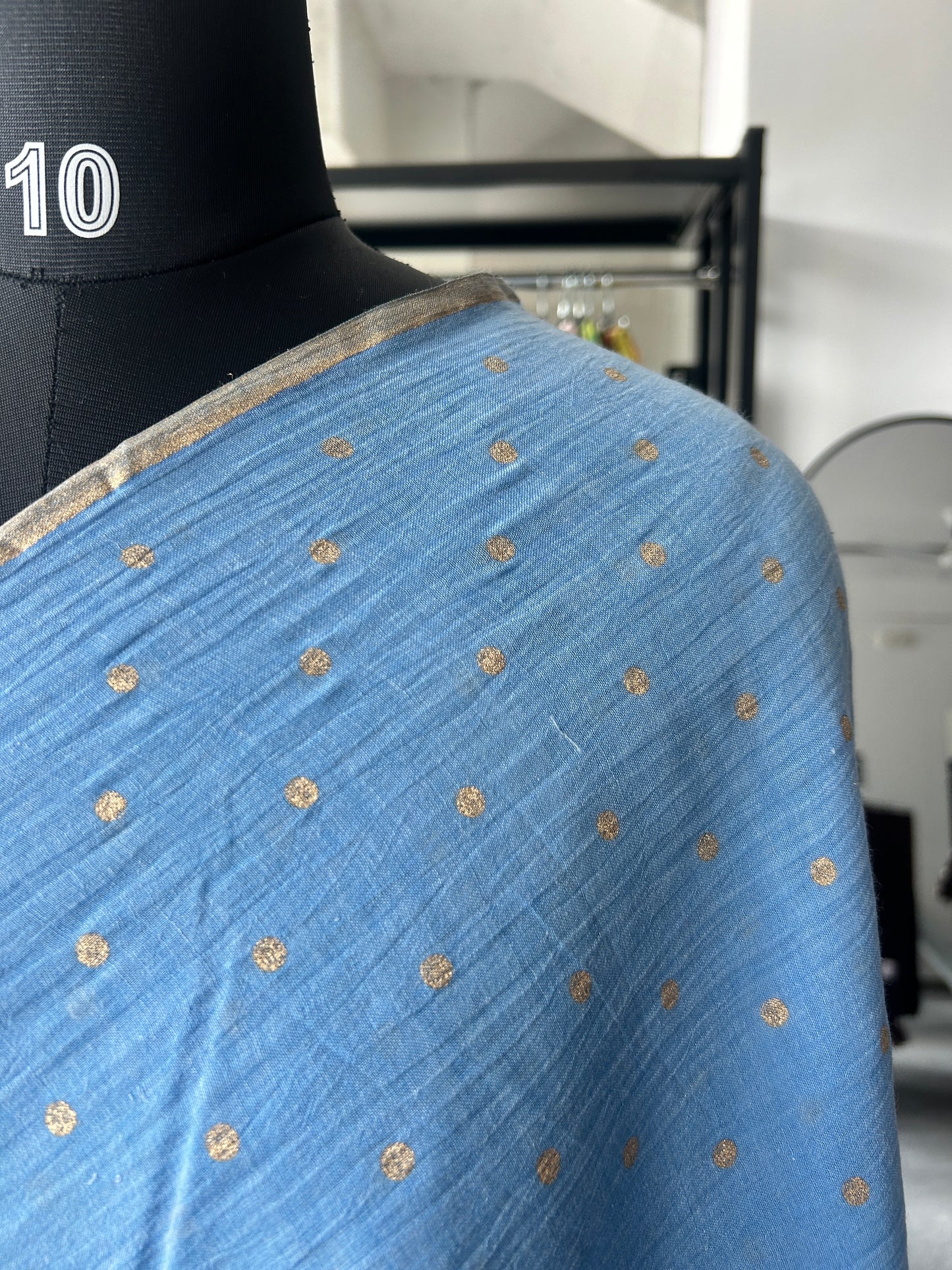 BLUE MUL SAREE