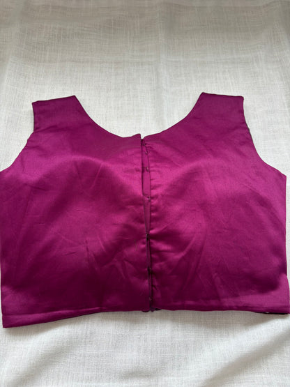 PURPLE COTTON BLOUSE