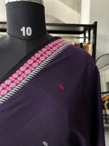 PURPLE DHANIAKHALI SAREE