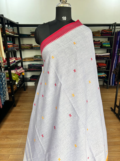 GREY DHANIAKHALI SAREE