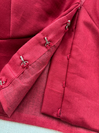 MAROON COTTON BLOUSE
