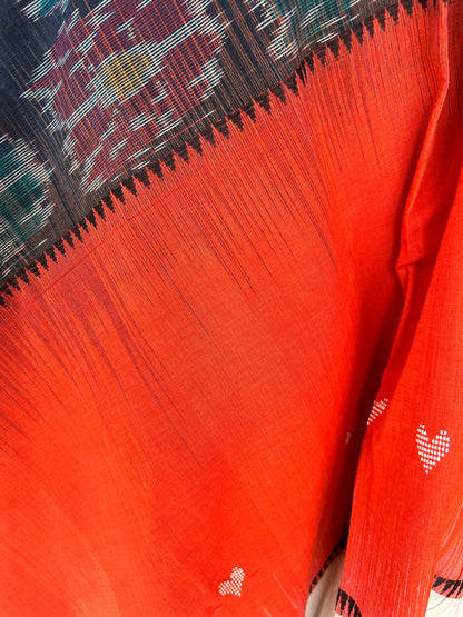 ORANGE DHANIAKHALI SAREE