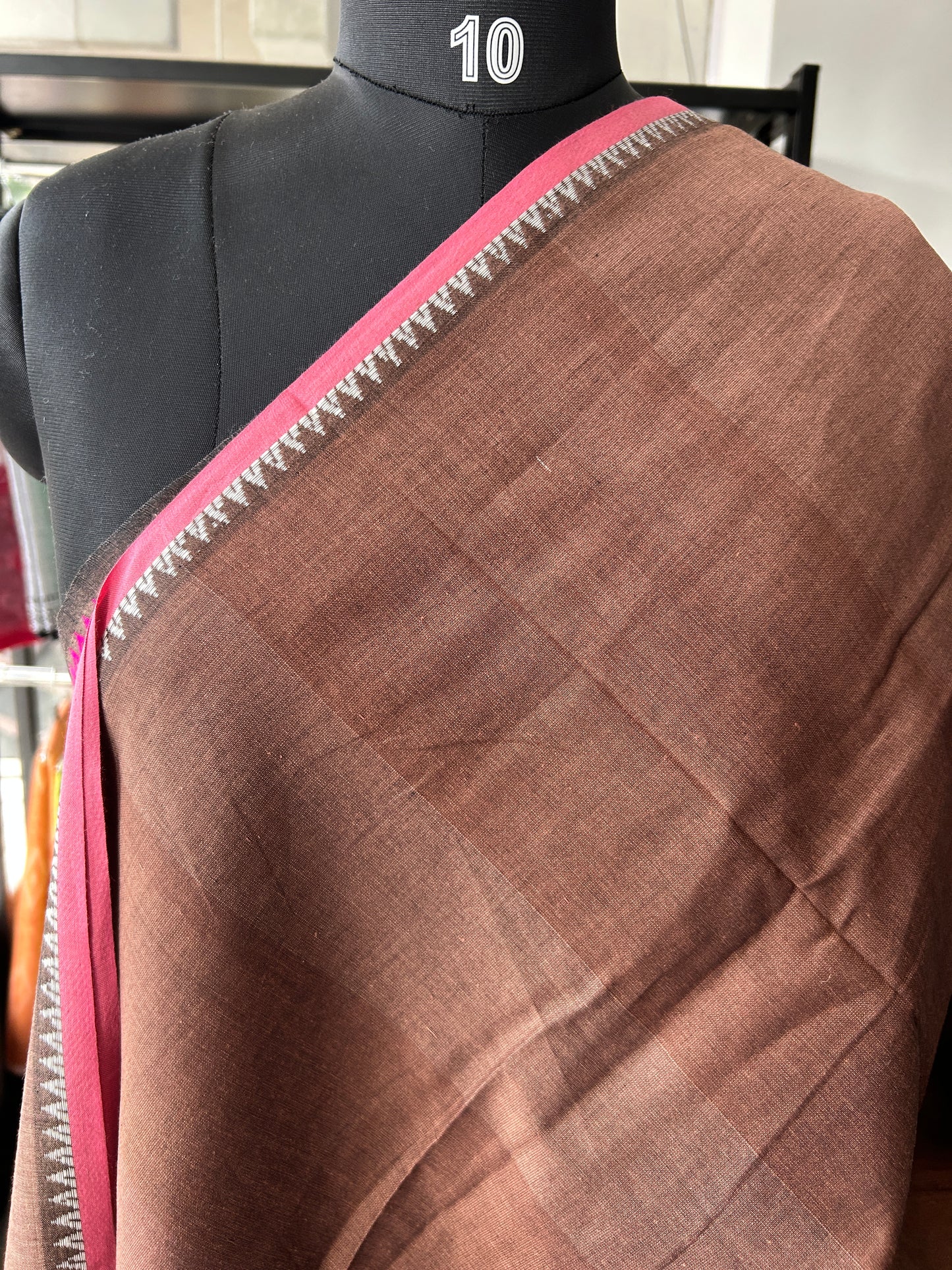 BROWN DHANIAKHALI SAREE