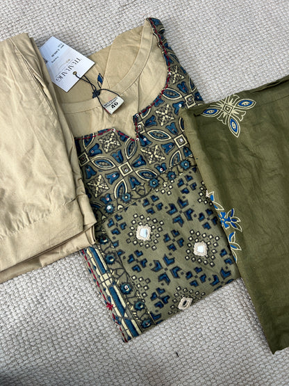 BIEGE COTTON SUIT