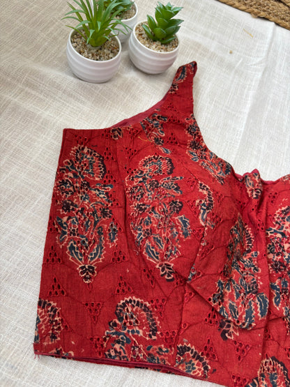 MAROON HAKOBA BLOUSE