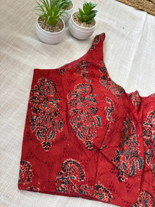 MAROON HAKOBA BLOUSE