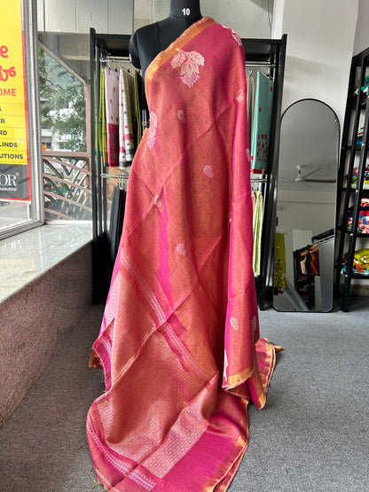 PINK TISSUE JAMDANI