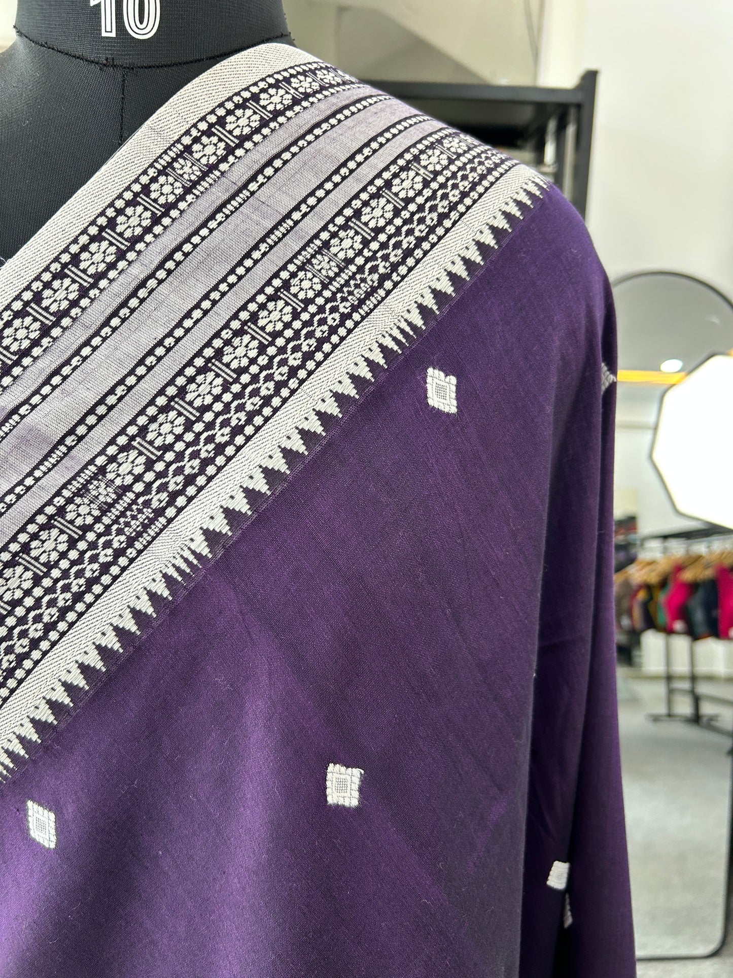 PURPLE MERCERISED SAREE