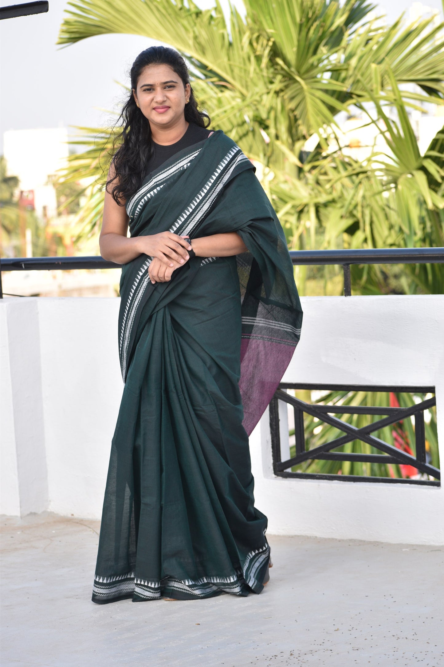 GREEN DHANIAKHALI SAREE