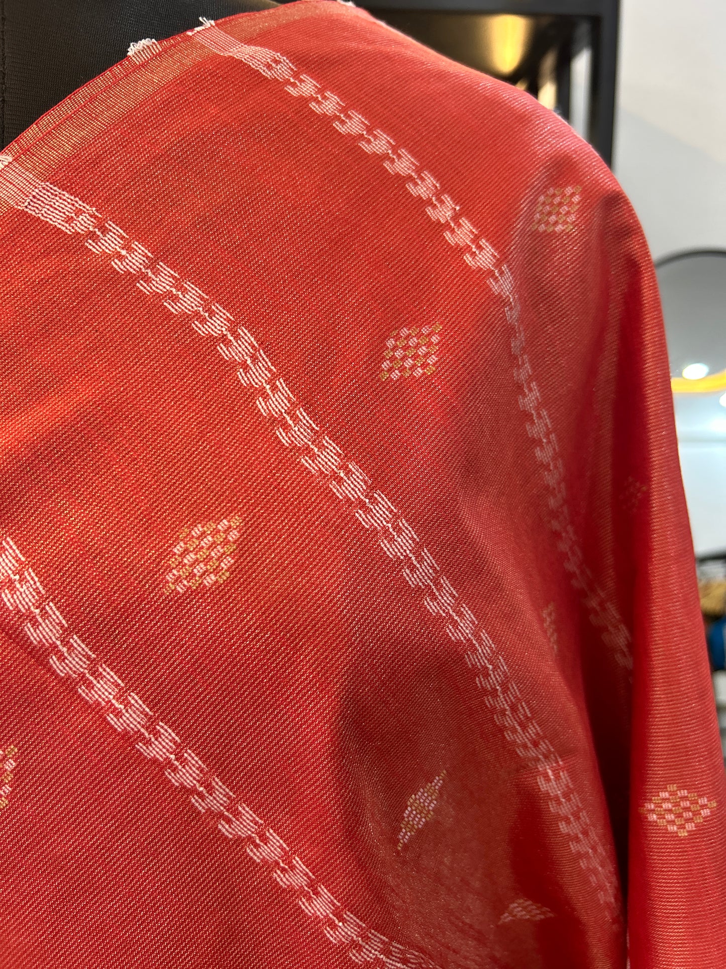ORANGE TISSUE SAREE