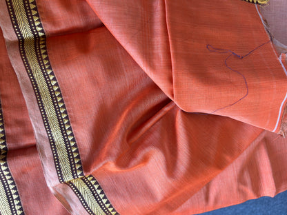 ORANGE NARAYANPET SAREE
