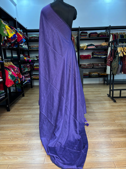 PURPLE ACRYLIC SAREE